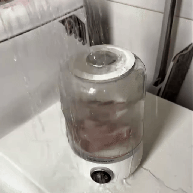 Portable 1L Mini Wireless Washing Machine for Underwear & Socks with Dehydration Function ™️