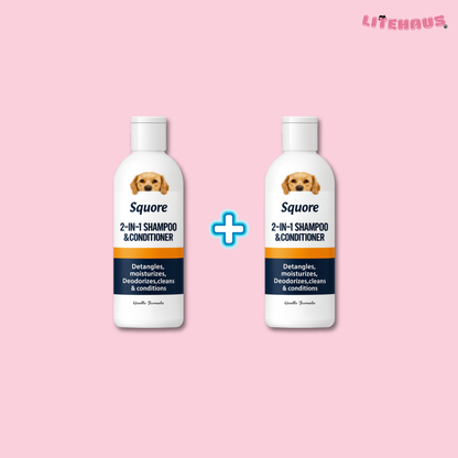 Puppy Shampoo 2-in-1 – Natural & Moisturizing Formula for Soft, Healthy Fur