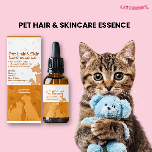 Pet Hair Care Serum – Softening & Growth Essence Oil for Dogs & Cats