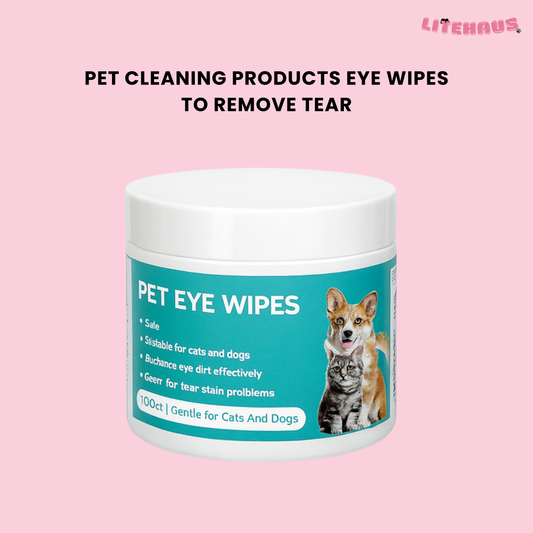 Pet Eye Cleaning Wipes – Tear Stain Remover for Cats & Dogs