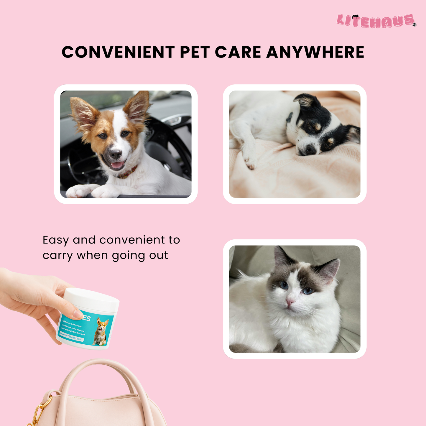 Pet Eye Cleaning Wipes – Tear Stain Remover for Cats & Dogs