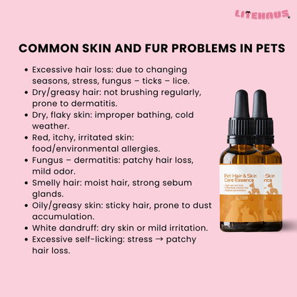 Pet Hair Care Serum – Softening & Growth Essence Oil for Dogs & Cats
