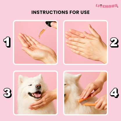 Pet Hair Care Serum – Softening & Growth Essence Oil for Dogs & Cats