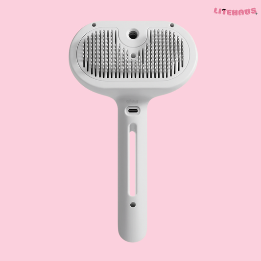 Luxury Steam Spray Grooming Brush for Dogs & Cats