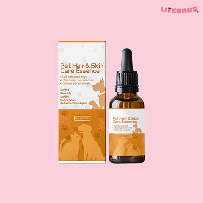Pet Hair Care Serum – Softening & Growth Essence Oil for Dogs & Cats